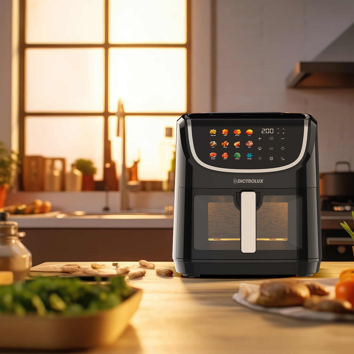 DICTROLUX - Friggitrice ad aria Air Cook 8 litri 2200 Watt